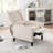 Manual Wing Chair Recliner, High Colorfastness Fabric Chair with Deep Tufted Back | Silver Nailhead Trim, 3 Adjustable Positions for All-Day Comfort-833237055