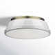 Calico 2 Light Steel Flush Mount