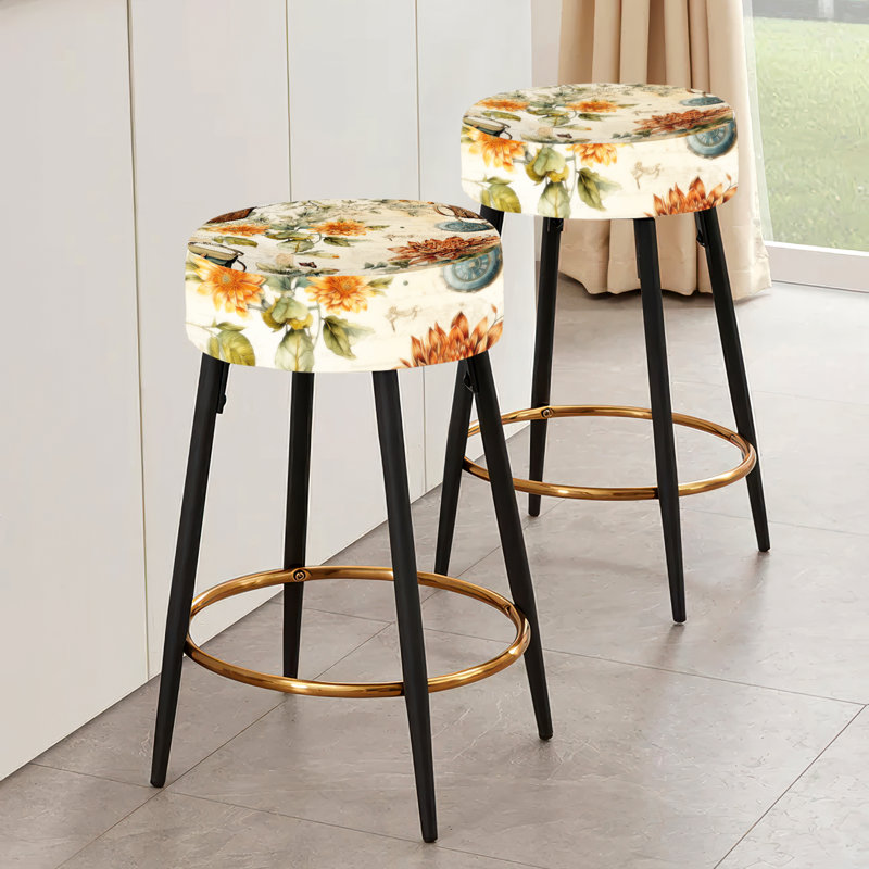 Ensemble de 2 tabourets de bar Boho