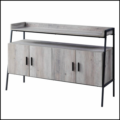 Meuble télé Samiya Oak & Finish avec support stable et conception multifonctionnelle pour une expérience de divertissement améliorée