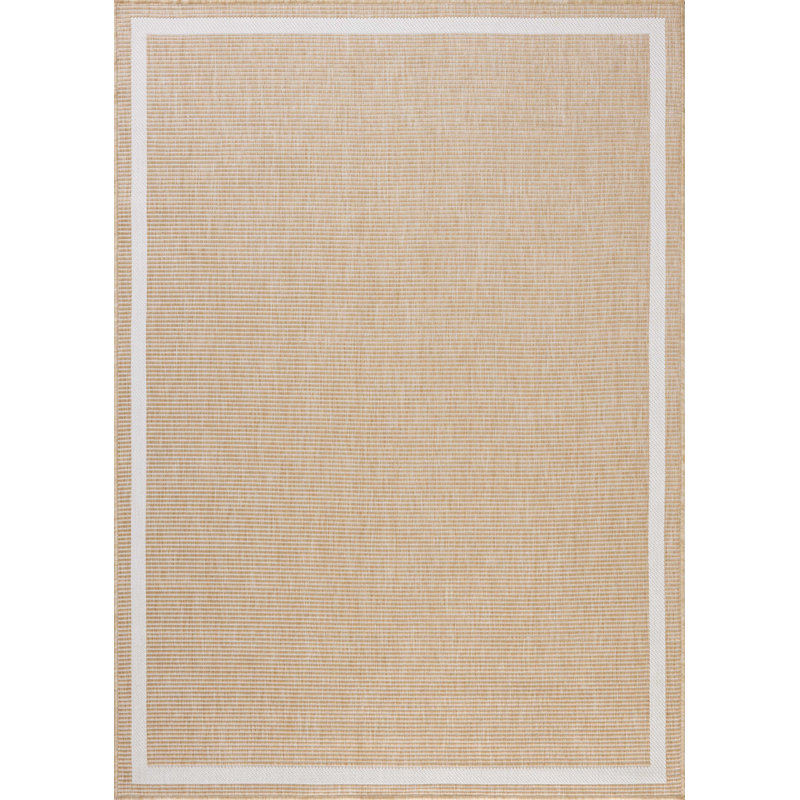 Loloi Easton Wheat / Ivory Indoor / Outdoor Area Rug, Rectangle 7'10" x 10'