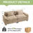 Adonia 86“ Comfy Cloud Couch Loveseat Sofa For Living Room Bedroom-410264020