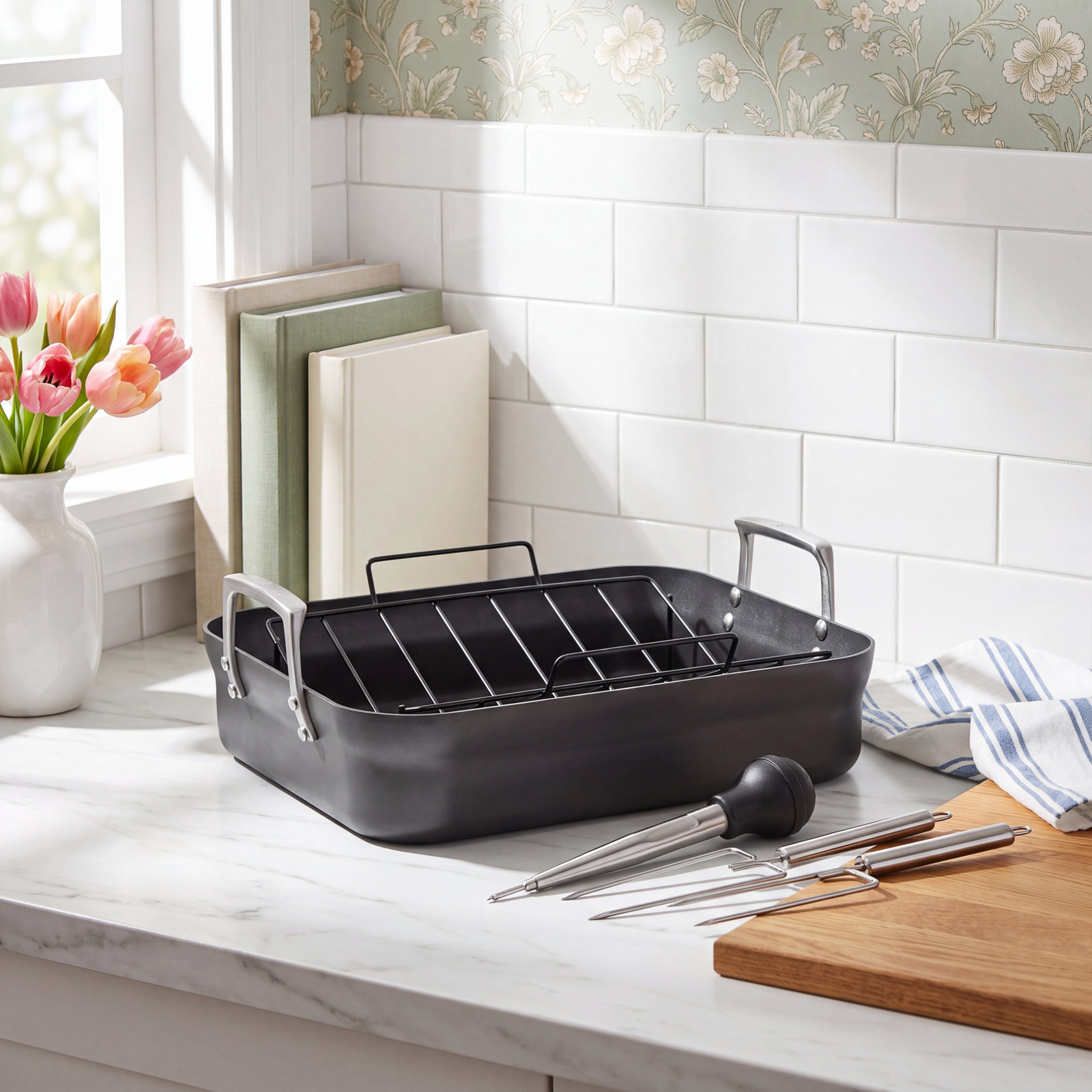 Zwilling Motion Nonstick Roaster with Rack