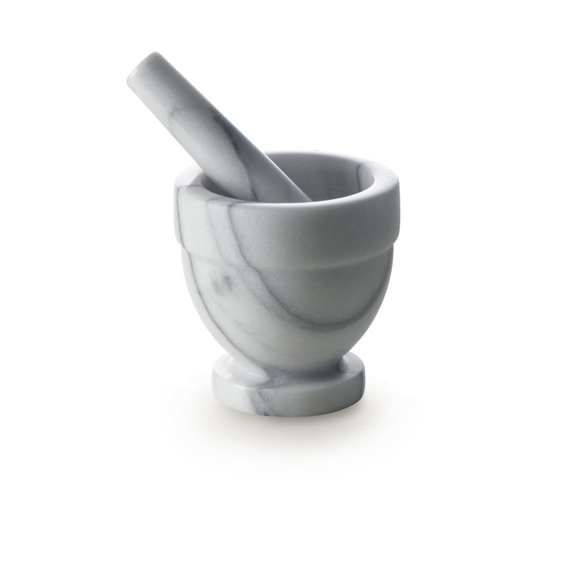 Marble Mortar And Pestle Set, 14.5" H x 11" W x 11" D