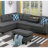 Alger 98" Wide Left Hand Facing Sofa & Chaise With Ottoman-786328634