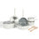 Batterie de cuisine en aluminium émaillé antiadhésif sans PFA de 12 pièces Martha Stewart Emmeline