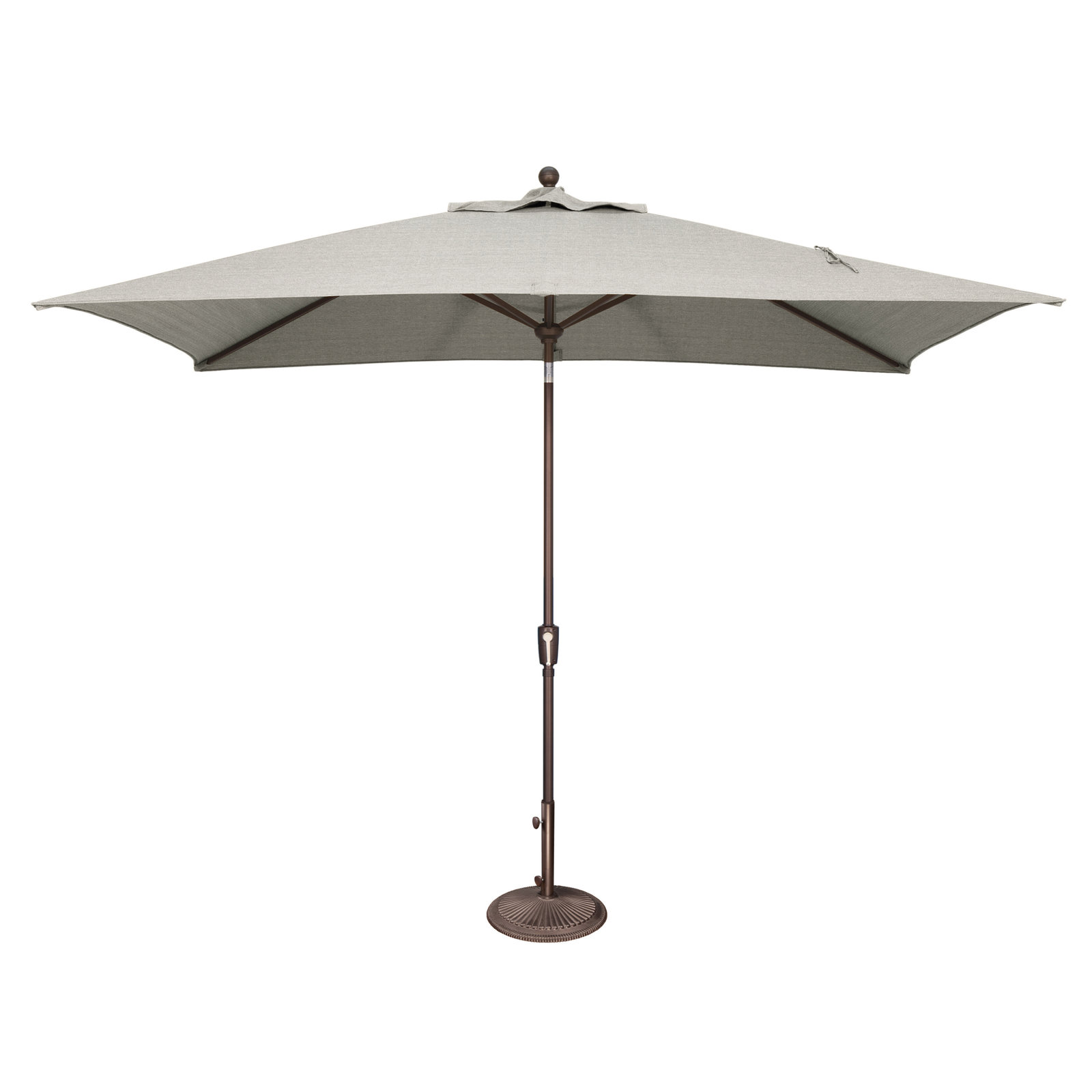 Launceston 78'' Outdoor Umbrella, Bronze, Silver Sunbrella Acrylic