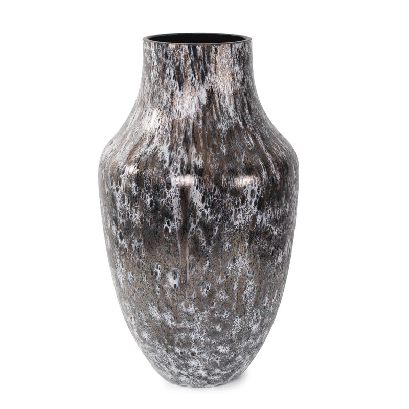 Verre Zynsky Art en brun moka foncé - grand, 16" H x 9" W x 9" D
