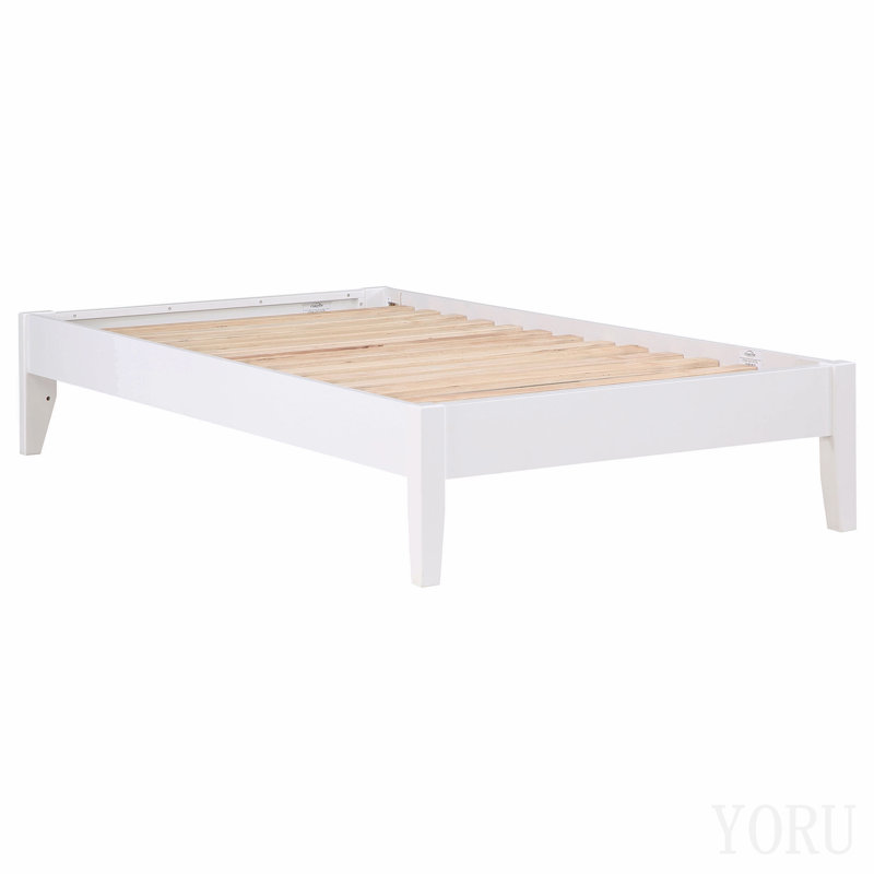 White Twin Platform Bed
