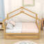 Wood House Bed With Pull-Out Twin Trundle-336203098-336203092