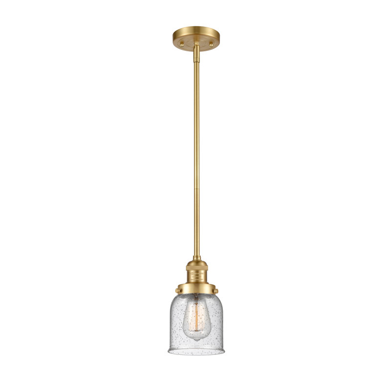 Hardison 1 - Light Single Pendant, Seedy, Satin Gold