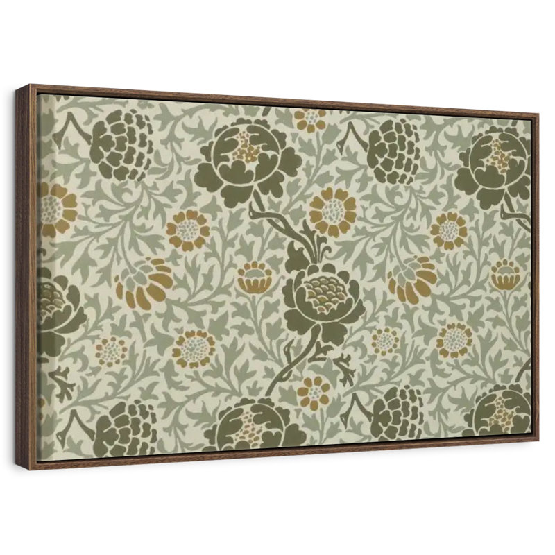 Grafton 1883, 46 po x 31 po, Cadre flottant noyer
