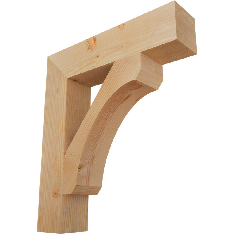 Support à bloc lisse H 5 po x l 5 1/2 po x P 28 po x H 32 po, Sapin de Douglas, Lisse, H 32 po x l 5,5 po x P 28 po