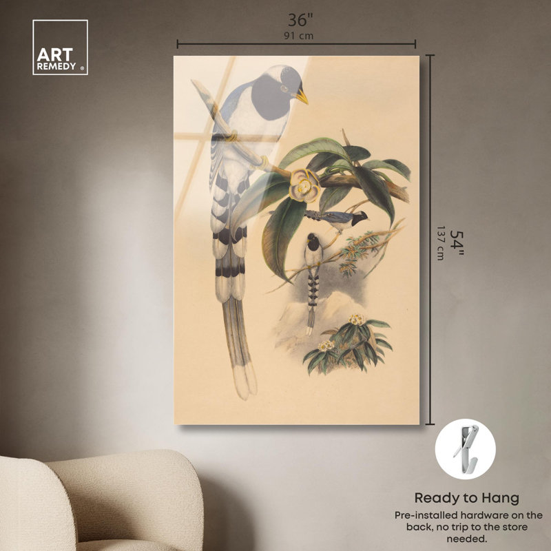 «Poem of a Tail», reproduction d'art acrylique par Art Remedy, H 54 po x l 36 po