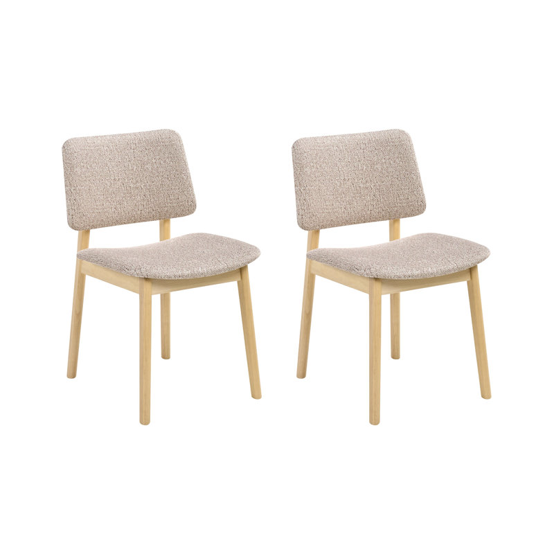 45cm H Polyester Upholstered Side Chair,  Light Brown