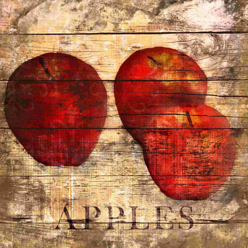 " Apples ", 12" W x 12" H