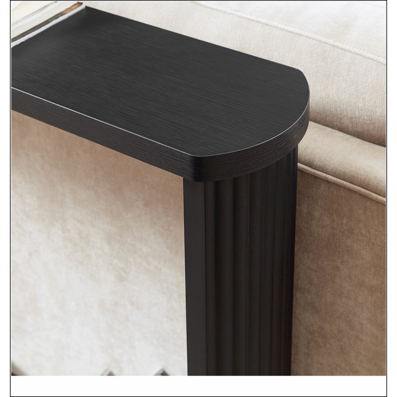 70.1"corrugated texture storage table for entranceways, narrow wooden console sofa table, can be placed behind the sofa, suitable for entranceways, corridors, and front door