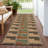 Machine Washable Indoor/Outdoor Lockway ACN2417 Geometric Rug-130407209