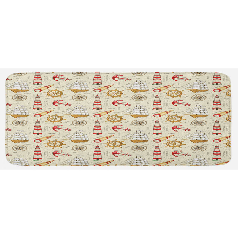 Tapis de cuisine nautique