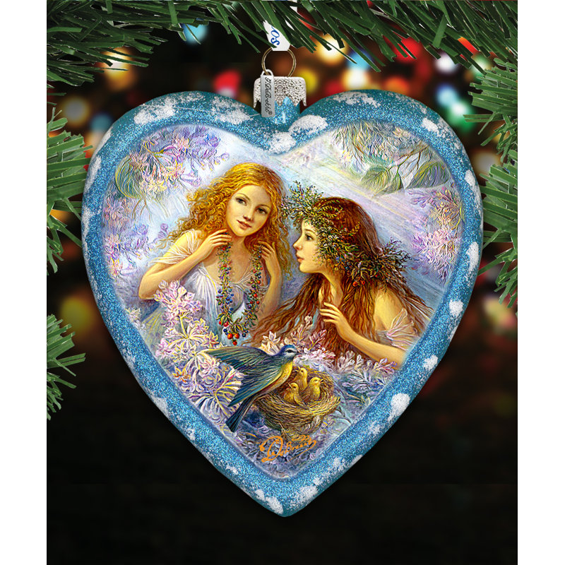 Limited Edition 5.5'' Glass Hanging Figurine Ornament