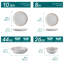 NYMPH Piece Dinnerware Set - Service for 4-1513208731