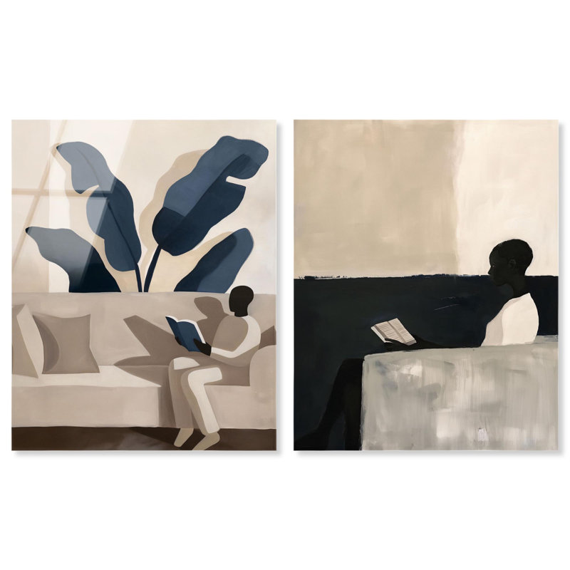 Ensemble de 2 décorations murales Golden Luxe Glam, H 24 po x l 20 po