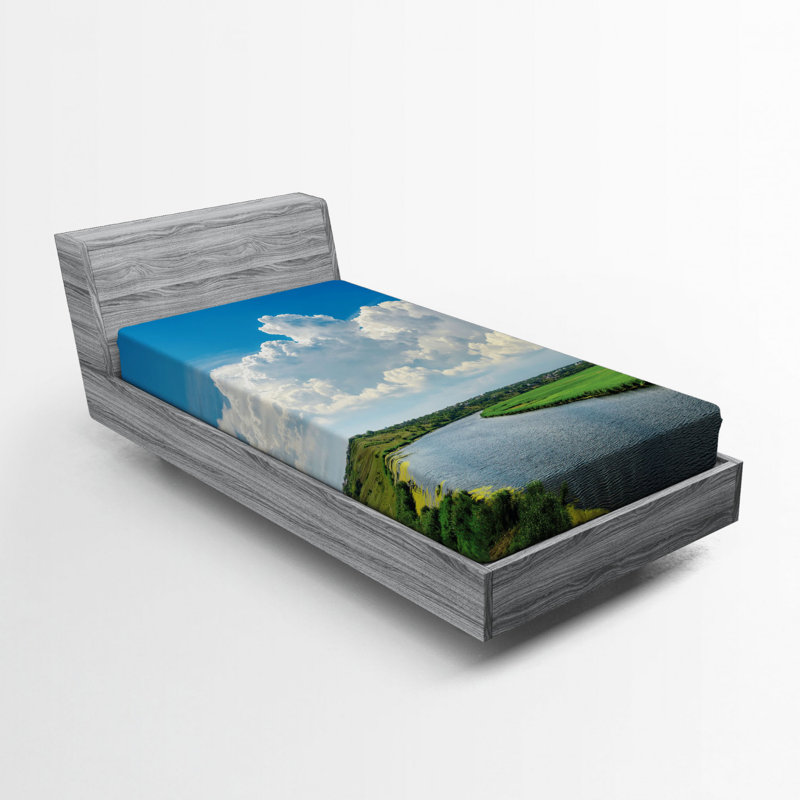 Drap ajusté nature, Drap-housse de taille simple