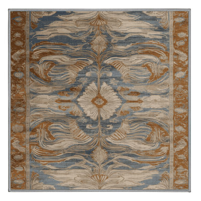 Tapis persan gris lavable à la machine