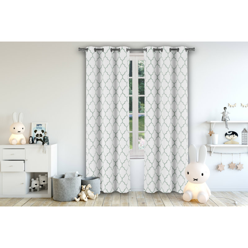 Mattyson Blackout Curtain Pair, Seafoam