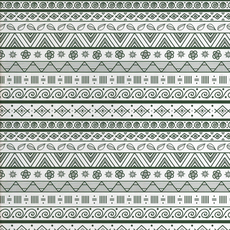 Tissu tribal, H 36 po x l 58 po x P 1 po
