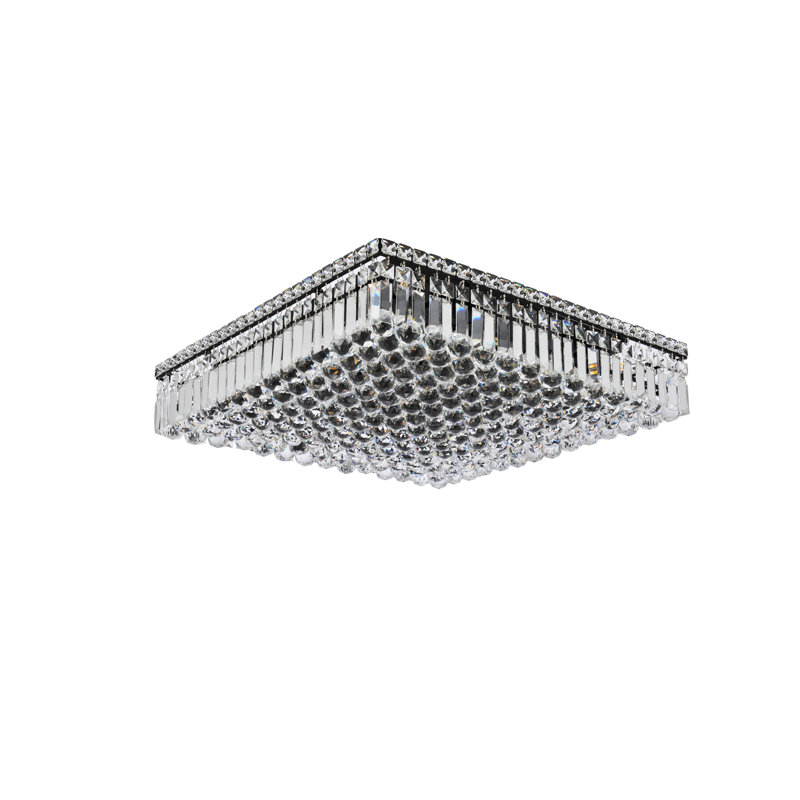 Plafonnier encastré 13 po 24 po Baldrik, Chrome