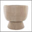 Fauteuil d'appoint pivotant en tissu brun clair