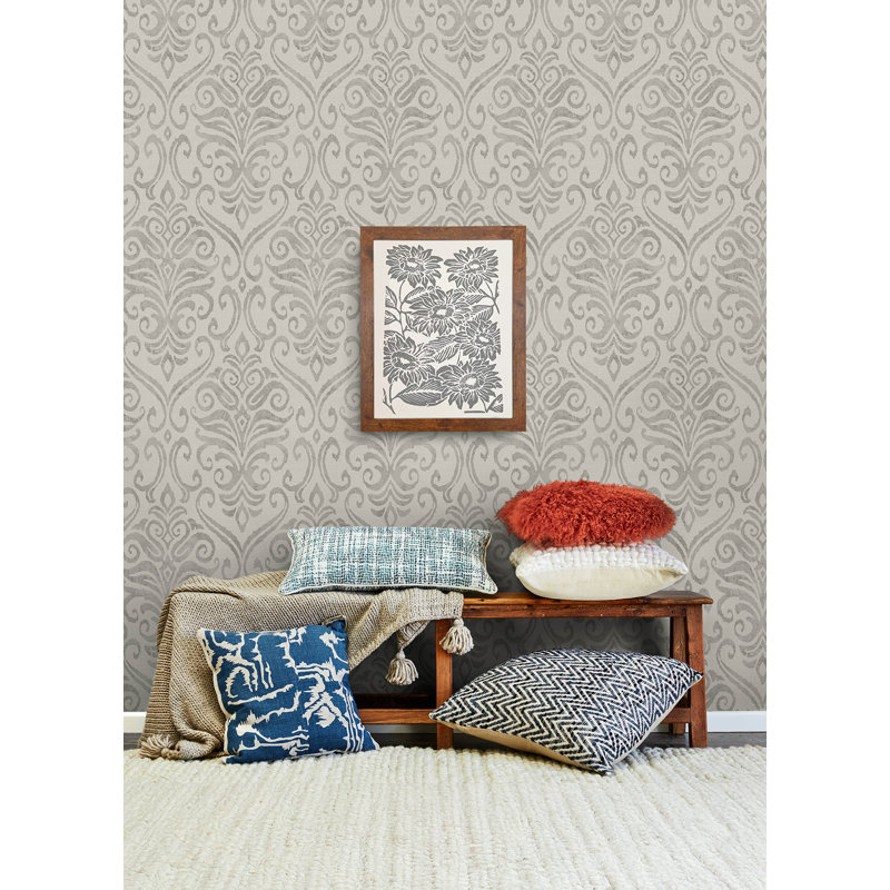 Papier peint Adavu, Gris