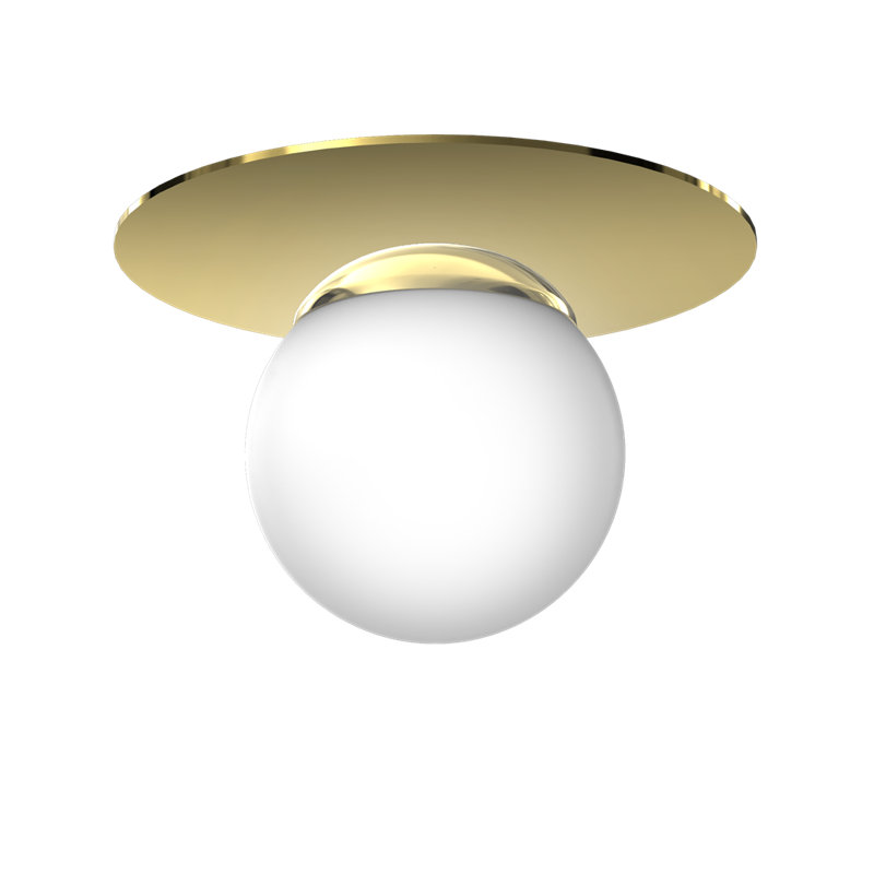 Gilivary Glass Semi Flush Mount, 18cm H x 19cm W x 19cm D