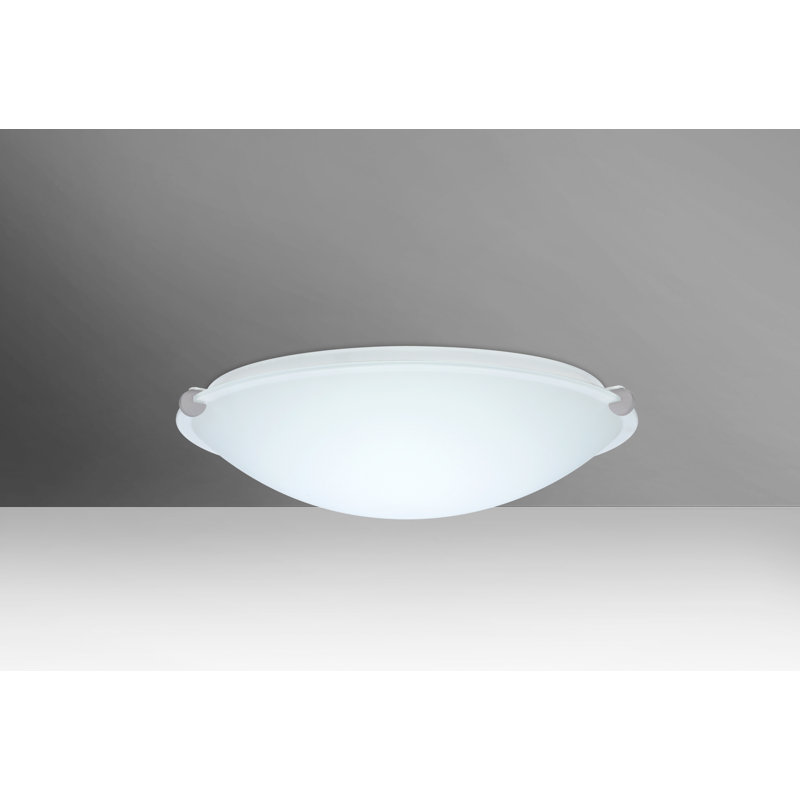 Tajik 1 - Bulb Outdoor Flush Mount, Satin Nickel
