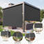 Store à enroulement extérieur sans cordon l 6 pi x L 6 pi, store de patio sans assemblage avec tissu 420 g / m² amélioré pour un blocage des rayons UV à 95%, stores résistants aux intempéries pour une utilisation intérieure et extérieure-1172548474-1172548475