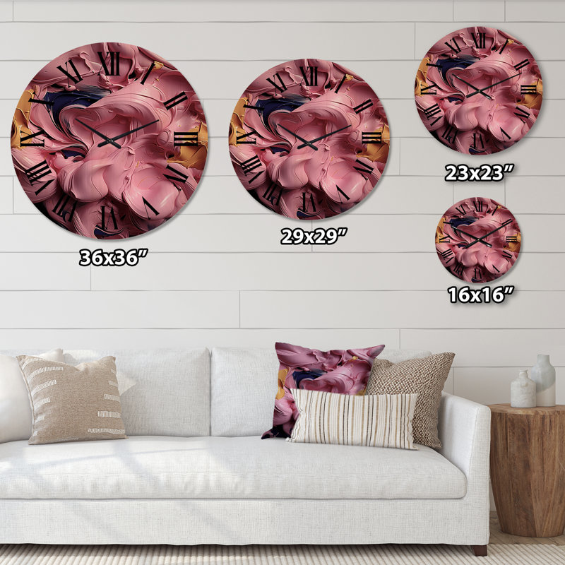 Horloge murale en bois massif Northstate, Moyenne