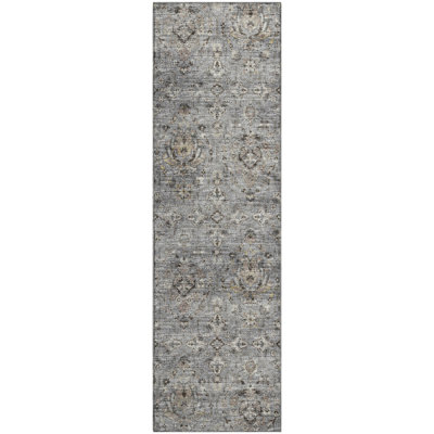 Premium Machine Washable Alliah AMF94 Ash Rug