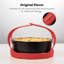 Panier pour cuiseur à vapeur, friteuse pour autocuiseur, friteuse en silicone pour casserole instantanée de 6 pte / 8 pte, support pour cuiseur à cuisson anti-brûlure multi-fonctions pour cuiseur à vapeur, support à œuf en silicone sans BPA, (rouge)-137887655
