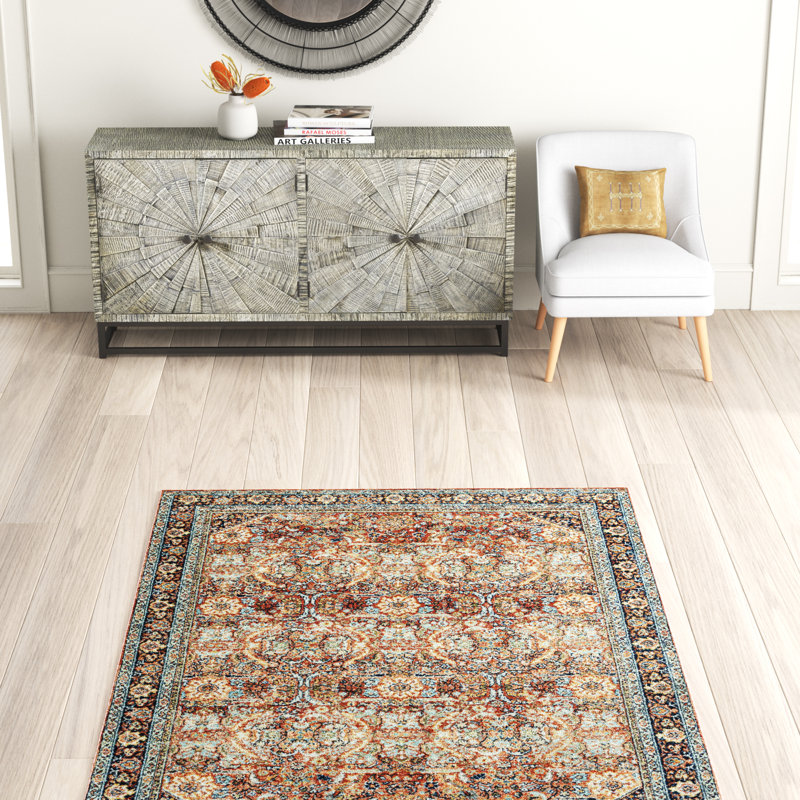Javent Oriental Indoor / Outdoor Rug, Rectangle 8'10" x 12'