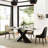 Rectangular Glossy Sintered Stone Dining Table