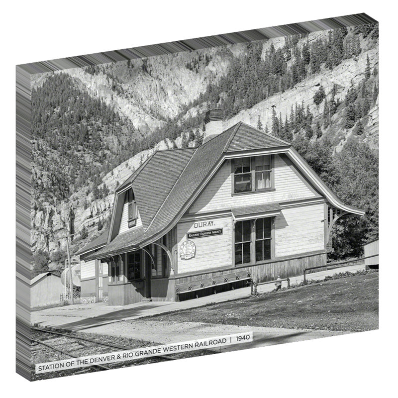 Station of the Denver and Rio Grande Western Railroad, Historic Denver - reproduction de photo sur toile tendue