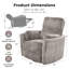 Fauteuil inclinable électrique surdimensionné de 39 po de largeur avec 2 coussins, ports inclinables électriques USB, fauteuil confortable pour le salon de la chambre à coucher-1977352340