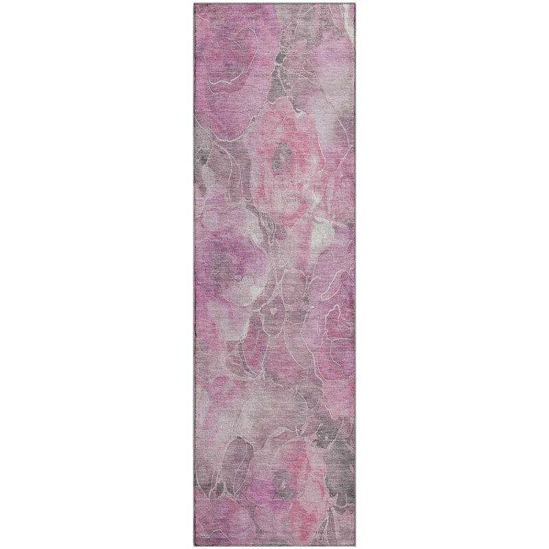 Premium Machine Washable Medena AMF1859 Floral Rug, Runner 2'3" x 7'6"