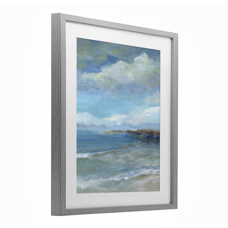 Shore's Calm Breeze, impression sous verre encadrée, design par Carol Robinson, H 21 po x l 17 po