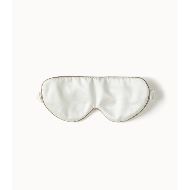 Mulberry Silk Sleeping Mask, White