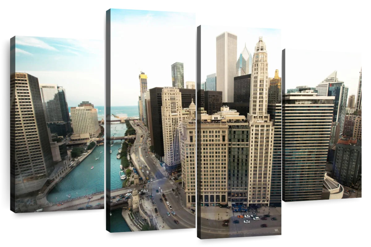 Ebern Designs Sireci Chicago Skyline View | Wayfair