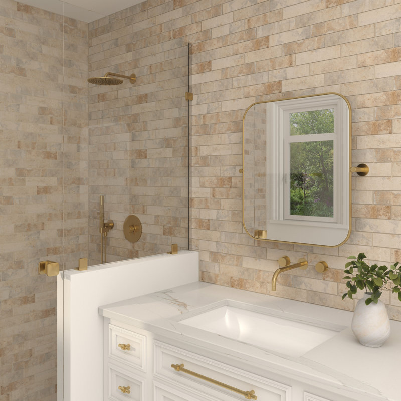 Carrelage en porcelaine émaillée 2 x 8 Daltile Brickwork (36 pièces par carton) (4,43 pieds carrés par carton), Atrium