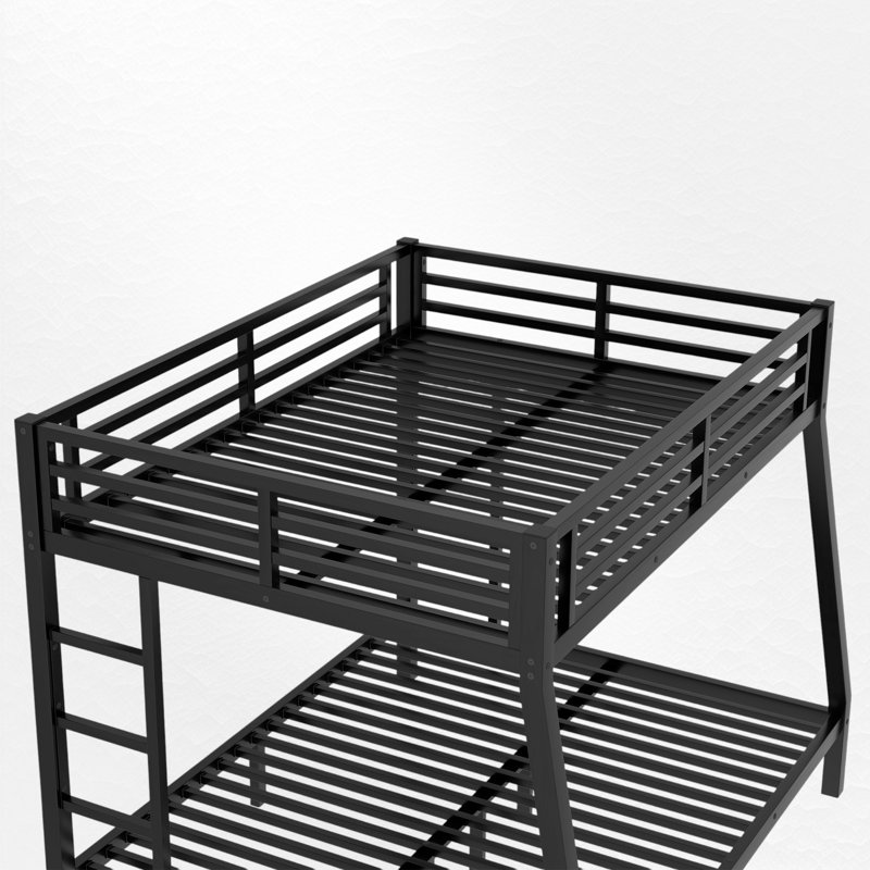 Metal Bunk Bed, Full XL Over Queen