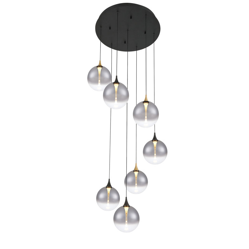 Lustre 21 po Iissa 7L, Or / fumée noire